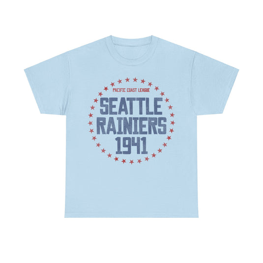 Seattle Rainiers 1941 Nostalgic Retro Baseball Team T-shirt