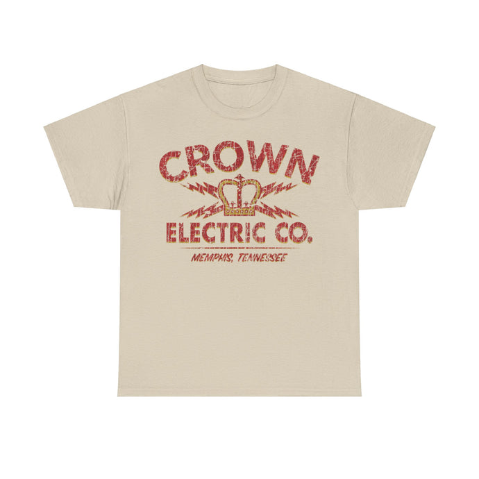 Crown Electric Company 1953 Memphis Tennessee Distressed Print T-shirt