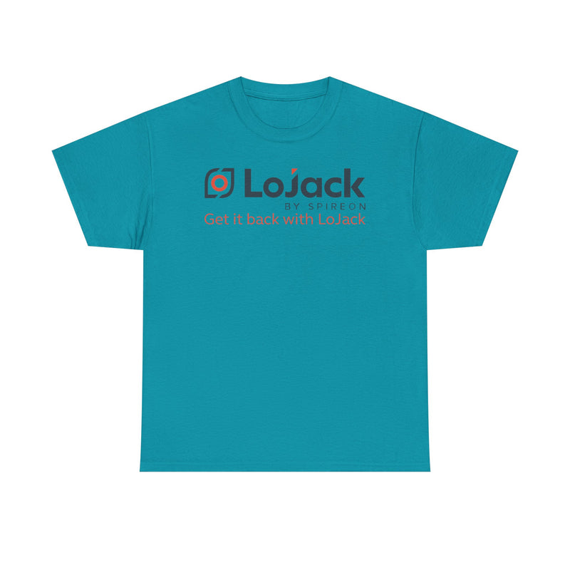 Load image into Gallery viewer, LoJack Defunct Car Security T-Shirt Get It Back With LoJack Spireon Tech Tee
