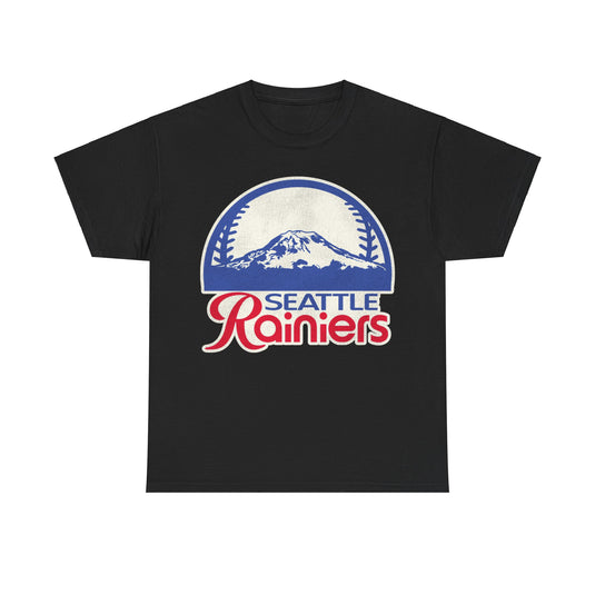 Seattle Rainiers Mountain Nostalgic Retro Baseball Team T-shirt