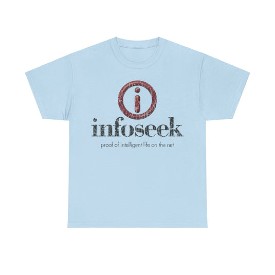 Infoseek Website Logo 1994 Distressed Print T-shirt