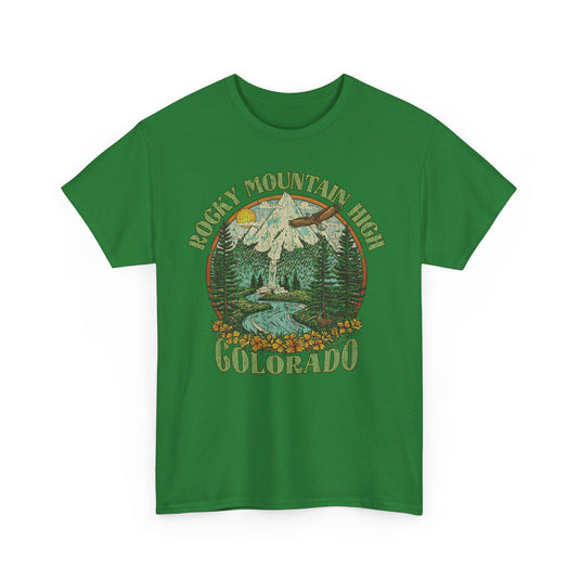 Rocky Mountain High John Denver 1972 Colorado Folk Rock T-shirt