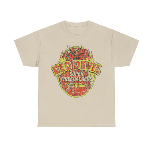 Red Devil Super Firecrackers Store Nostalgic T-shirt