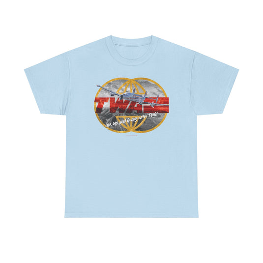 TWA Transworld Airline Up Up and Away Nostalgic Retro Logo T-shirt