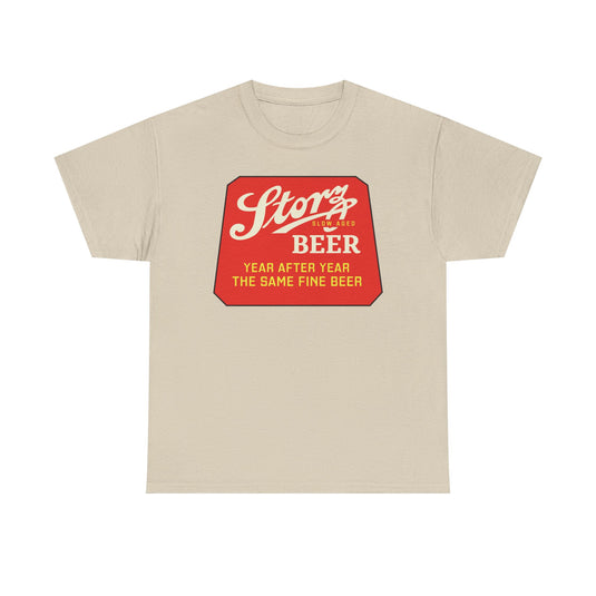 Storz Beer Year After Year Same Fine Beer Slow Aged Logo T-Shirt