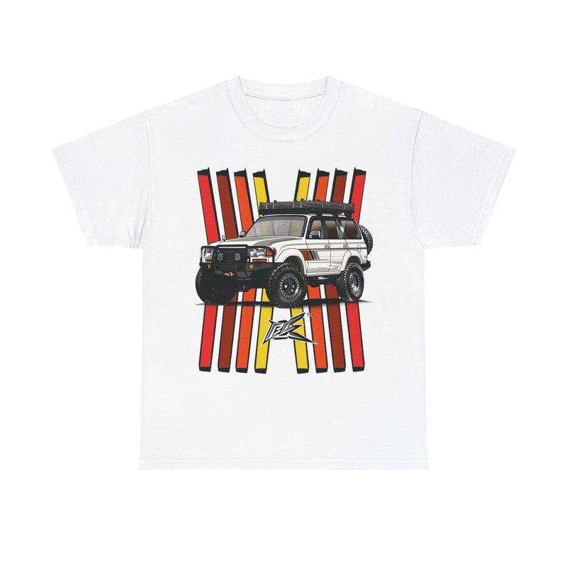 Load image into Gallery viewer, Toyota Land Cruiser LC80 Retro TRD Racing Banner Car T-shirt
