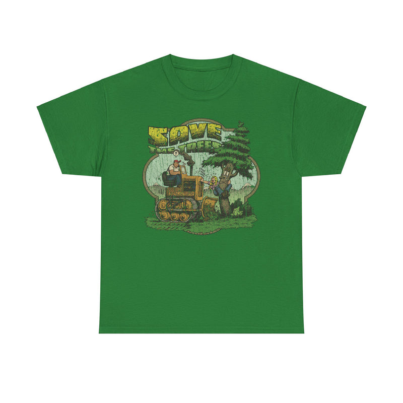 Load image into Gallery viewer, Save The Trees 1973 Chipko Environmentalist Political Movement Cartoon T-shirt
