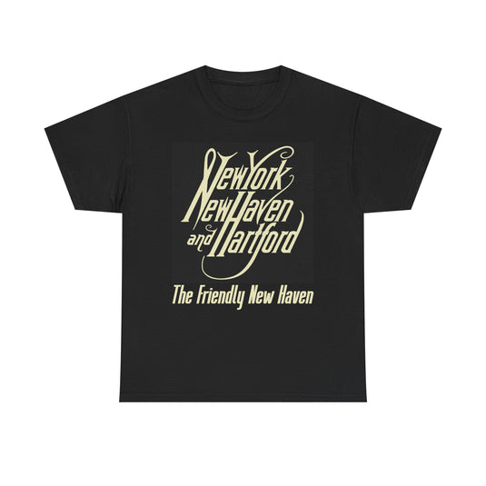 New York New Haven Hartford Railroad Vintage Train Logo T-Shirt