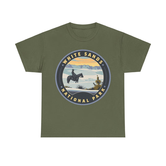 White Sands National Park New Mexico Round Logo T-shirt