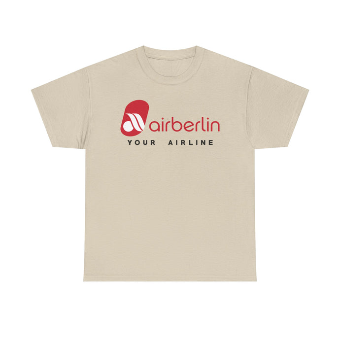 Air Berlin Your Airline Vintage Logo German Aviation Memorabilia T-shirt