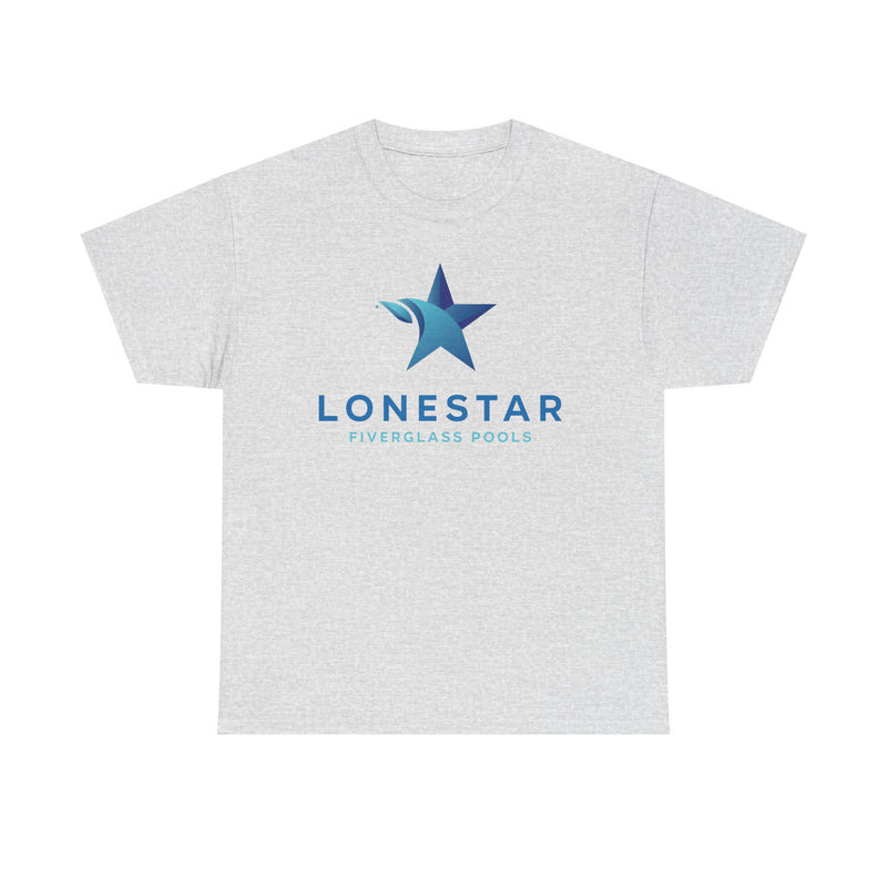 Load image into Gallery viewer, Lonestar Fiberglass Pools T-Shirt Defunct Pool Company Bankrupt Logo Tee
