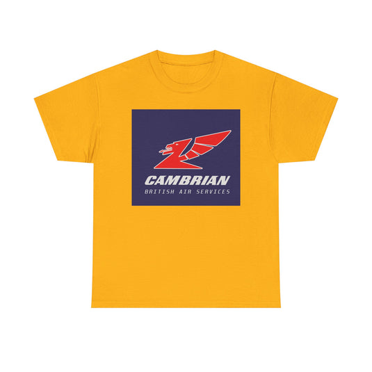 Cambrian Airways Red Dragon British Air Services Aviation Memorabilia T-shirt