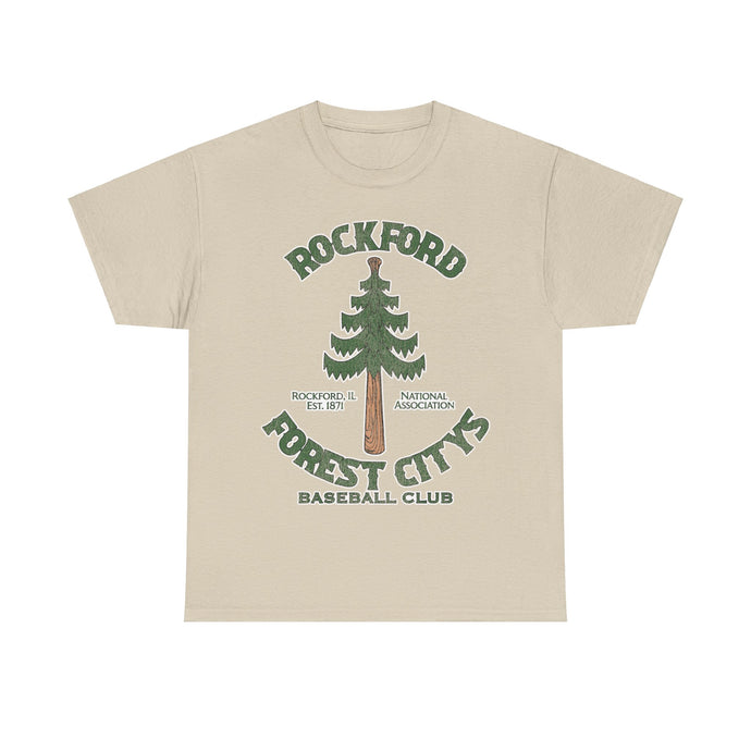 Rockford Forest Citys Nostalgic Retro Baseball Team T-shirt