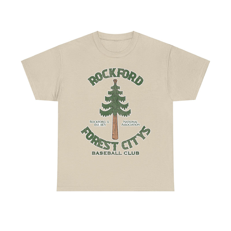 Load image into Gallery viewer, Rockford Forest Citys Nostalgic Retro Baseball Team T-shirt
