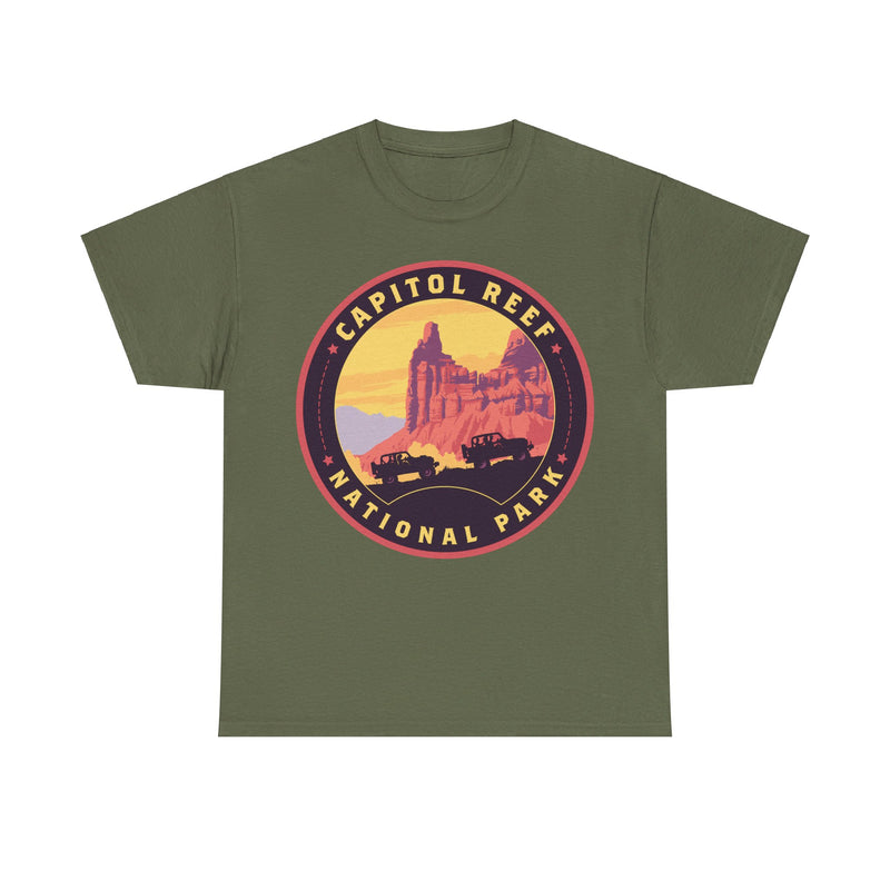 Load image into Gallery viewer, Capitol Reef National Park Utah Round Logo T-shirt
