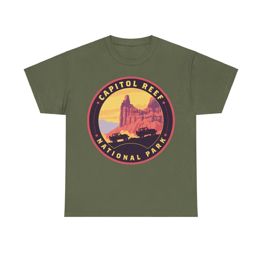 Capitol Reef National Park Utah Round Logo T-shirt