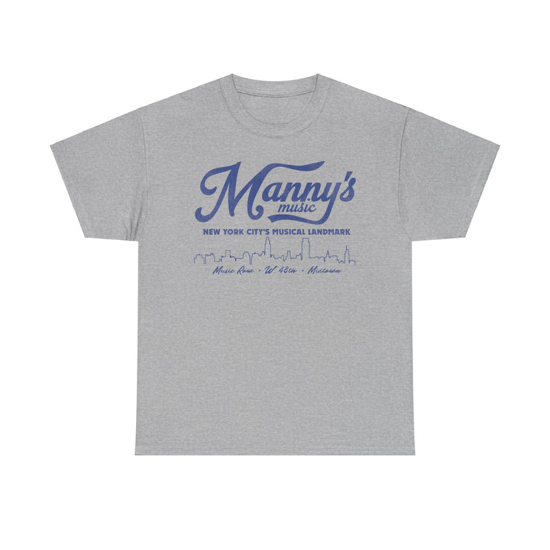 Load image into Gallery viewer, Mannys Music Store New York City Retro Nostalgic T-shirt
