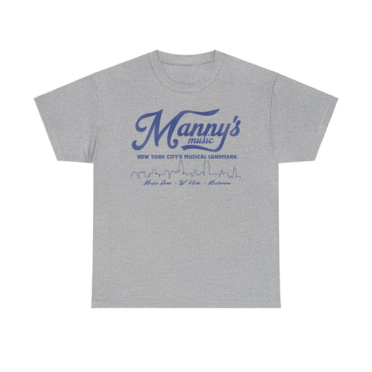 Mannys Music Store New York City Retro Nostalgic T-shirt