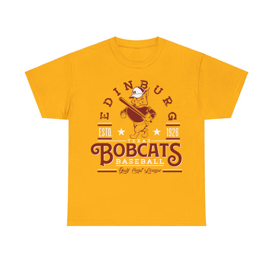 Edinburg Bobcats Est 1926 Texas Baseball T-shirt