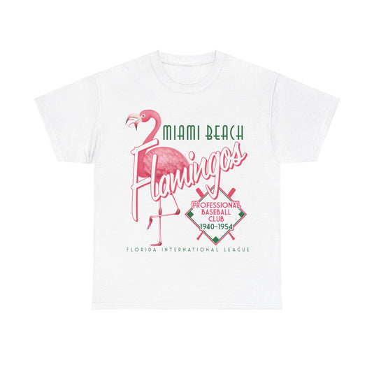 Miami Beach Flamingos Est 1940 Florida Baseball T-shirt