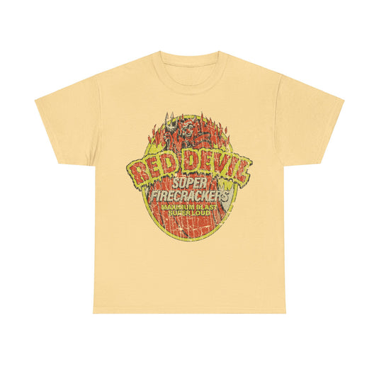 Red Devil Super Firecrackers Store Nostalgic T-shirt