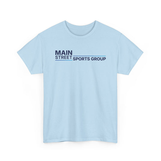 Main Street Sports Group T-Shirt Athletic Company Logo Blue Tee