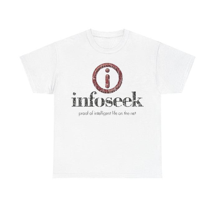 Infoseek Website Logo 1994 Distressed Print T-shirt