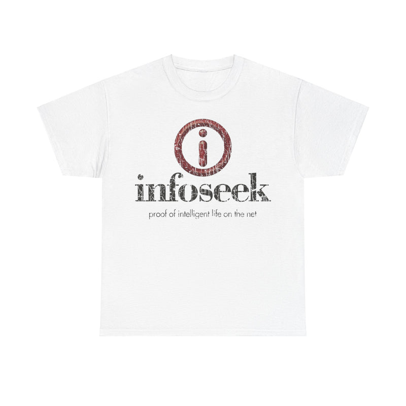 Load image into Gallery viewer, Infoseek Website Logo 1994 Distressed Print T-shirt
