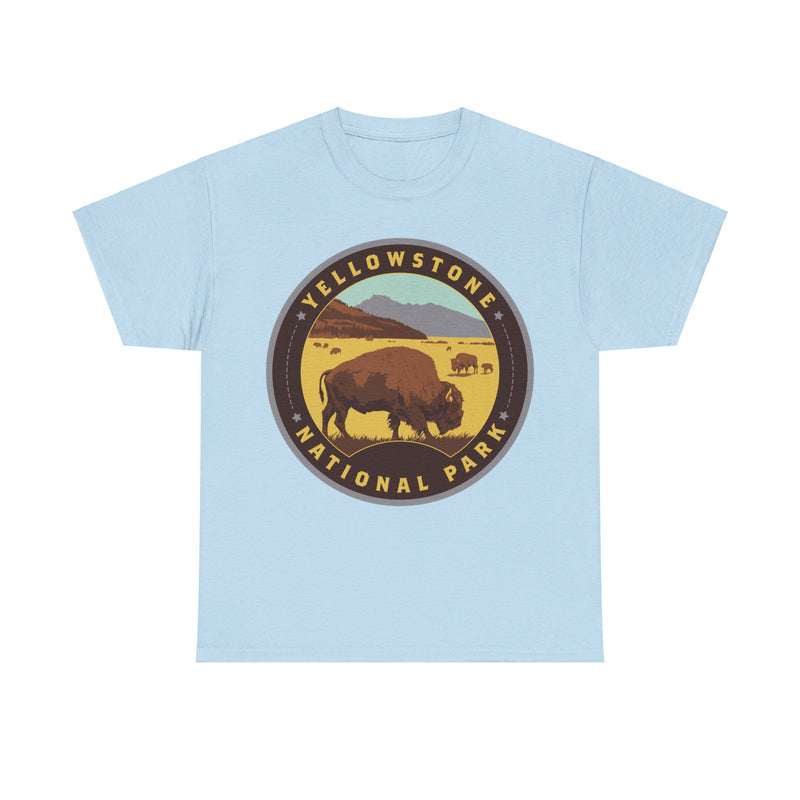 Load image into Gallery viewer, Yellowstone National Park Idaho Montana Wyoming Round Logo T-shirt
