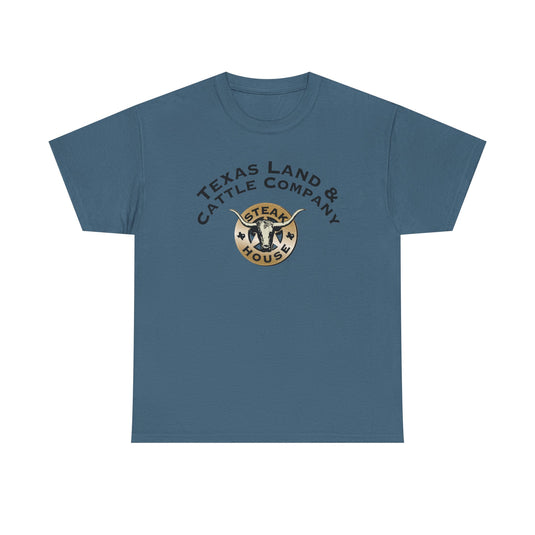 Texas Land and Cattle T-Shirt - Steakhouse Industry Defunct Logo Tee