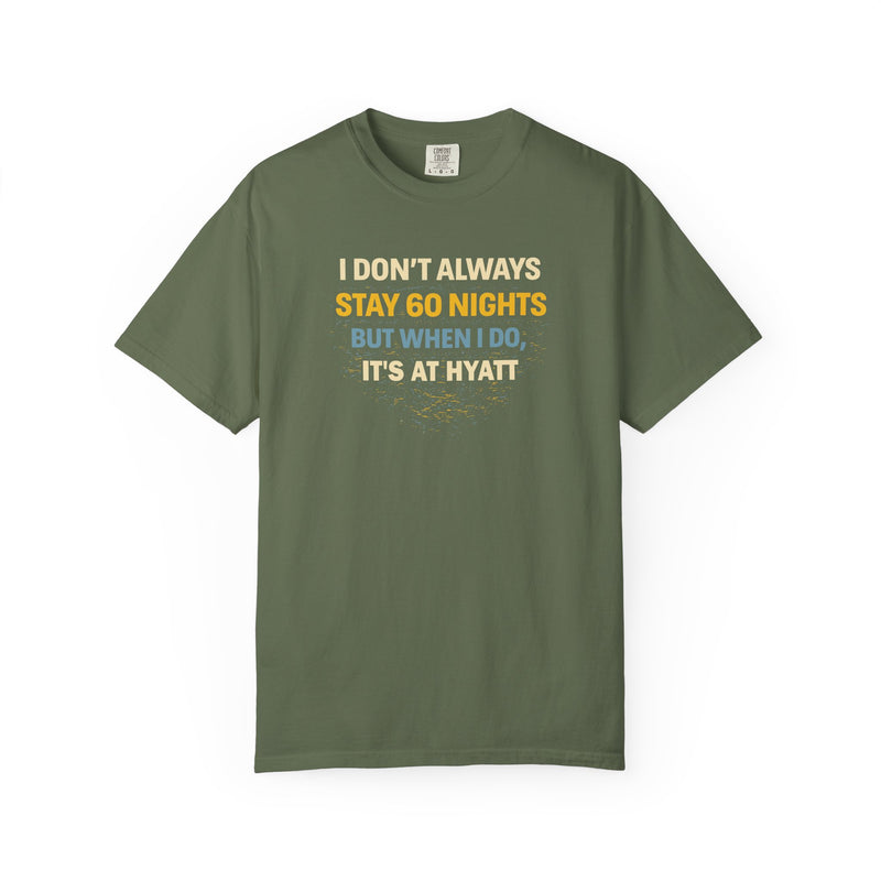 Load image into Gallery viewer, Hyatt 60 Nights Credit Card Points Miles Travel T-shirt

