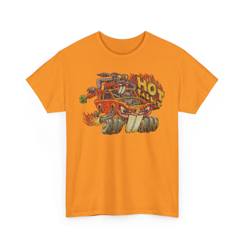 Load image into Gallery viewer, Weird Wheels Hot Rabbit 1980 Topps Racing Monster Truck Trading Card T-shirt
