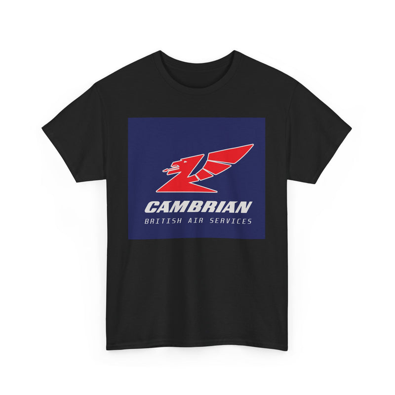 Load image into Gallery viewer, Cambrian Airways Red Dragon British Air Services Aviation Memorabilia T-shirt

