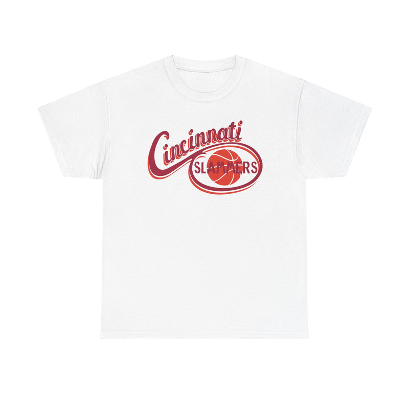 Load image into Gallery viewer, Cincinnati Slammers Ohio CBA Basketball 1984-1987 T-shirt
