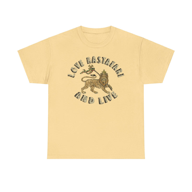 Load image into Gallery viewer, Love Rastafari And Live 1976 The Mighty Randells, Reggae Band T-shirt
