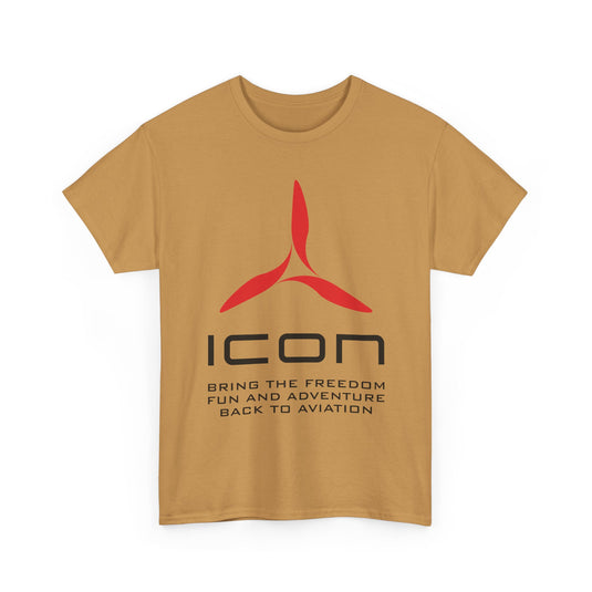 ICON Aircraft Defunct Aviation T-Shirt Fun Adventure Freedom Flying Pilot Tee