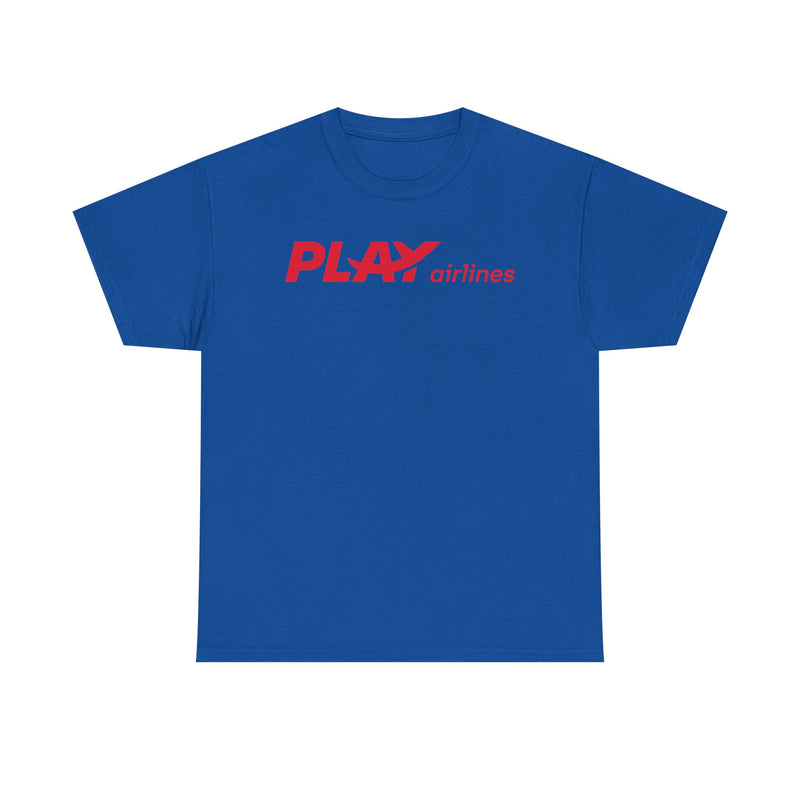 Load image into Gallery viewer, PLAY Airlines Icelandic Low-Cost Carrier Logo T-Shirt Aviation
