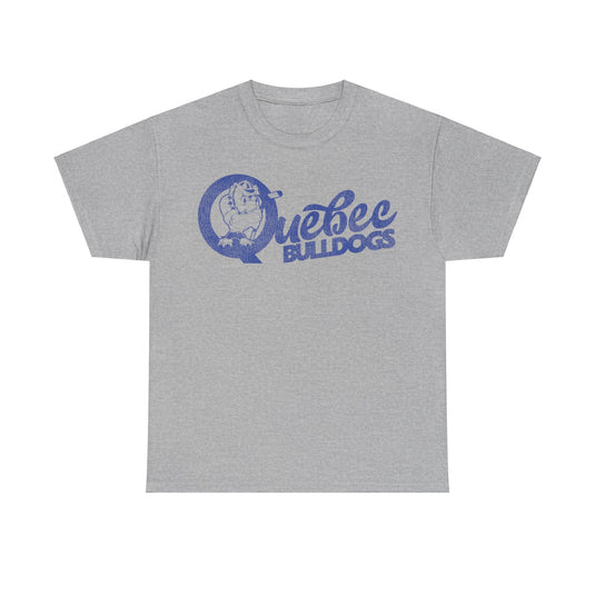 Quebec Bulldogs Logo Hockey Team T-shirt