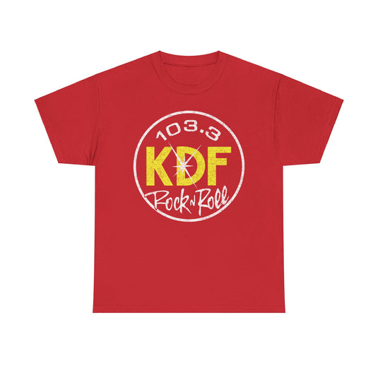 KDF 103 Pure Rock 1970 Radio Station Nostalgic T-shirt