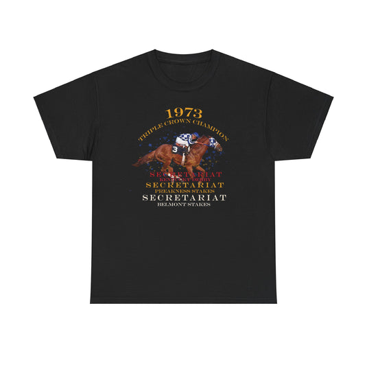 Triple Crown Champion Secretariat 1973 Nostalgic Retro T-shirt