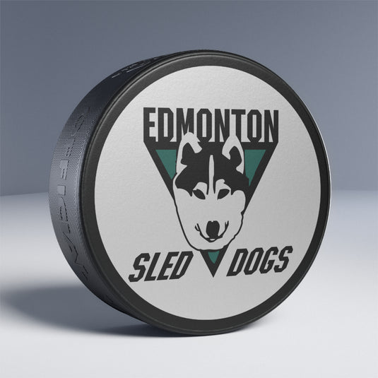 Edmonton Sled Dogs Roller International Canada 1994 Hockey Puck