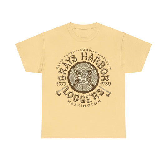 Grays Harbor Loggers Est 1977 Washington Baseball T-shirt