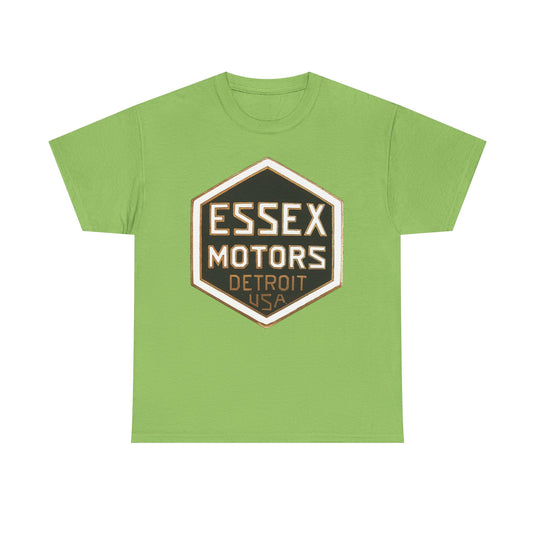 Essex Motors Detroit USA Gold Badge Rare Logo T-shirt