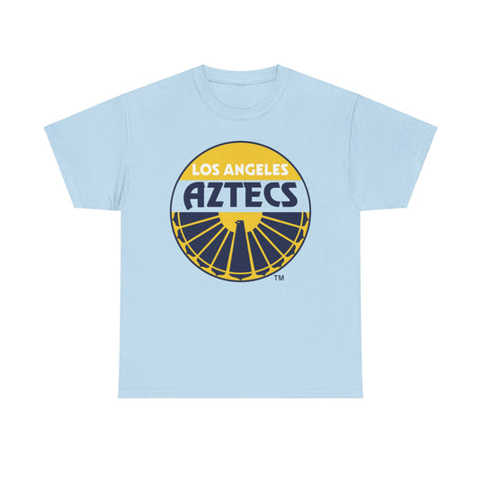 Los Angeles Aztecs Yellow Logo California Soccer Team T-shirt