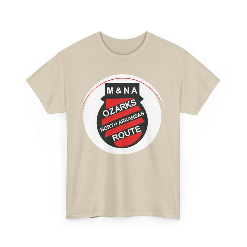 Load image into Gallery viewer, Missouri Arkansas Ozarks North Arkansas Route Railroad Logo T-Shirt
