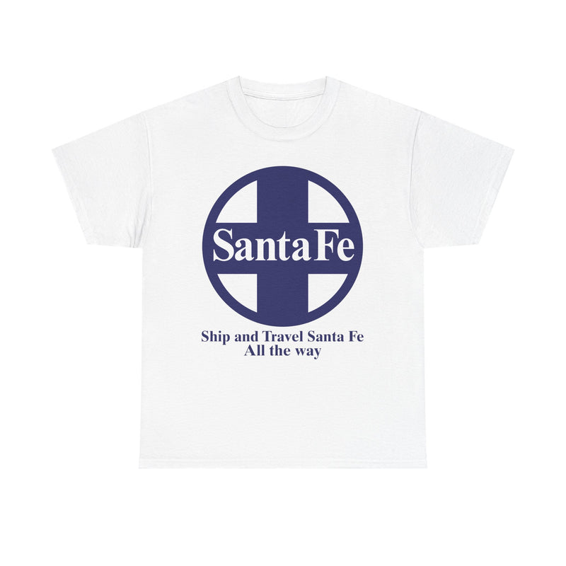 Load image into Gallery viewer, Santa Fe Cross Logo Ship Travel Railroad Vintage Train T-Shirt
