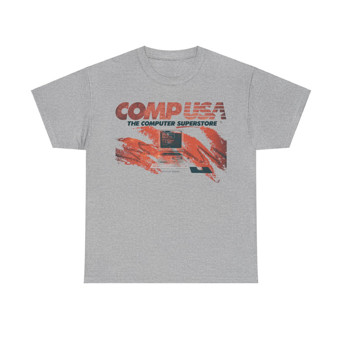 CompUSA Computer Electronics Superstore Nostalgic Tribute T-shirt