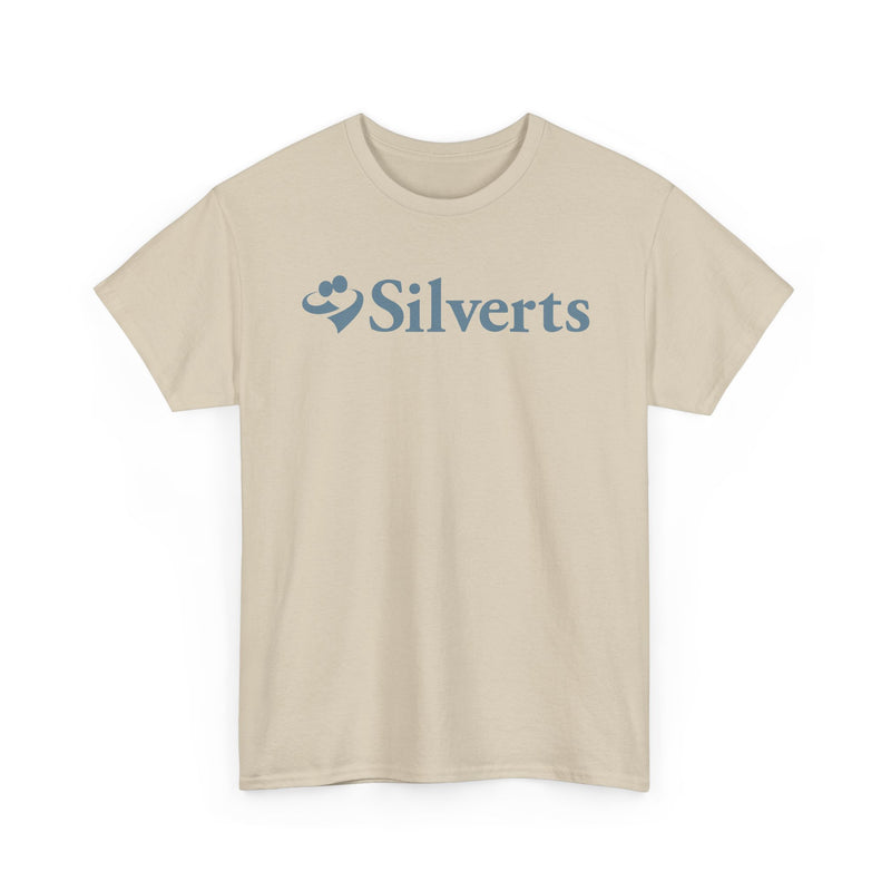 Load image into Gallery viewer, Silverts T-Shirt Blue Senior Care Adaptive Clothing Brand Logo Tee
