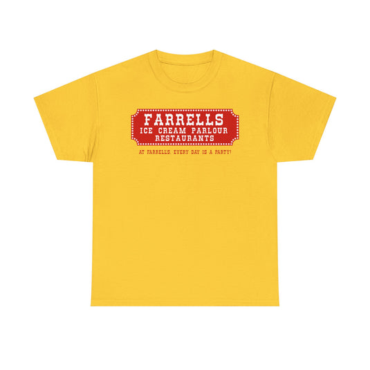 Farrells Ice Cream Parlour Restaurant Chain Vintage Logo T-Shirt