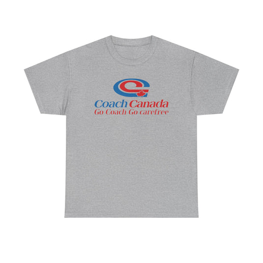 Coach Canada Go Coach Go Carefree Logo Graphic T-Shirt Rare Defunct Brand Tee